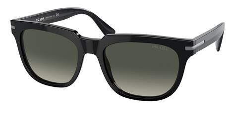 Prada PR 14QSF CAST Asian Fit 1AB0A7 Sunglasses in Black 